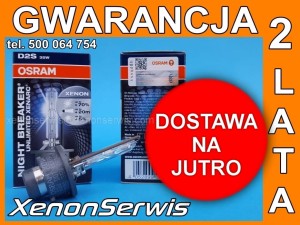 Nowa Żarówka Xenon Ksenon Żarnik Lampa Wyładowcza D2S Osram Night Breaker Unlimited Xenarc 66240XNB 66240 +70% Więcej Światła 2 sztuki