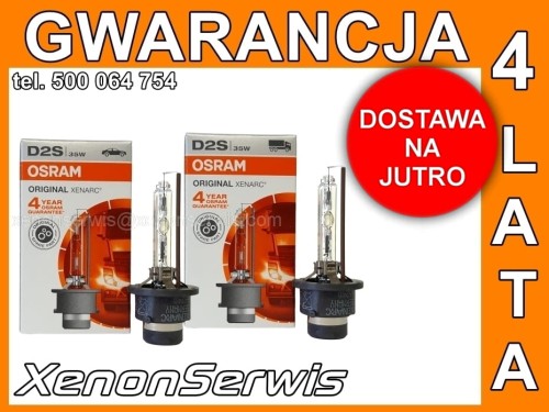 D2S 66240 D2S66240 Osram Xenarc Original 4 Lata Xenon Ksenon XenonSerwis Serwis 4300K 4300 2szt Zielona Góra 0.jpg