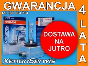 Nowa Żarówka Xenon D3S Osram Xenarc 66340 4 LATA VW CC