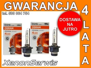 Nowa Żarówka Xenon D2S Osram Xenarc 66240 4 LATA 2 sztuki Mazda 3